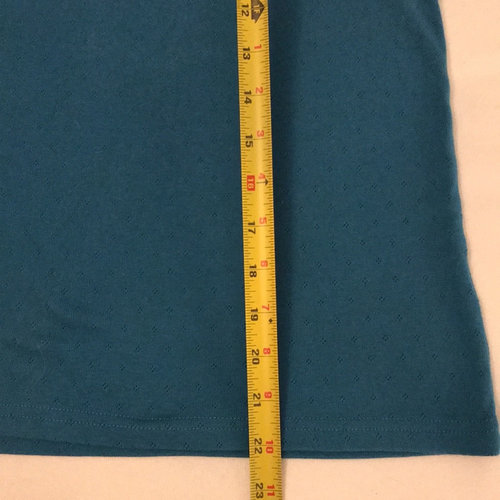 Vibrant Blue Sleeveless Tank Top with Scoop Neck - Picture 7 of 7